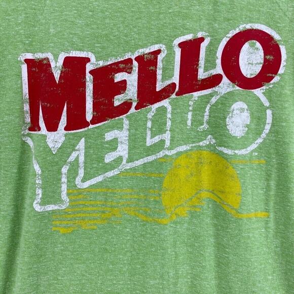 Coca Cola Tshirt Mens Small (34/36) Green Yellow Tee Short Sleeve Mello Yellow - Picture 4 of 9